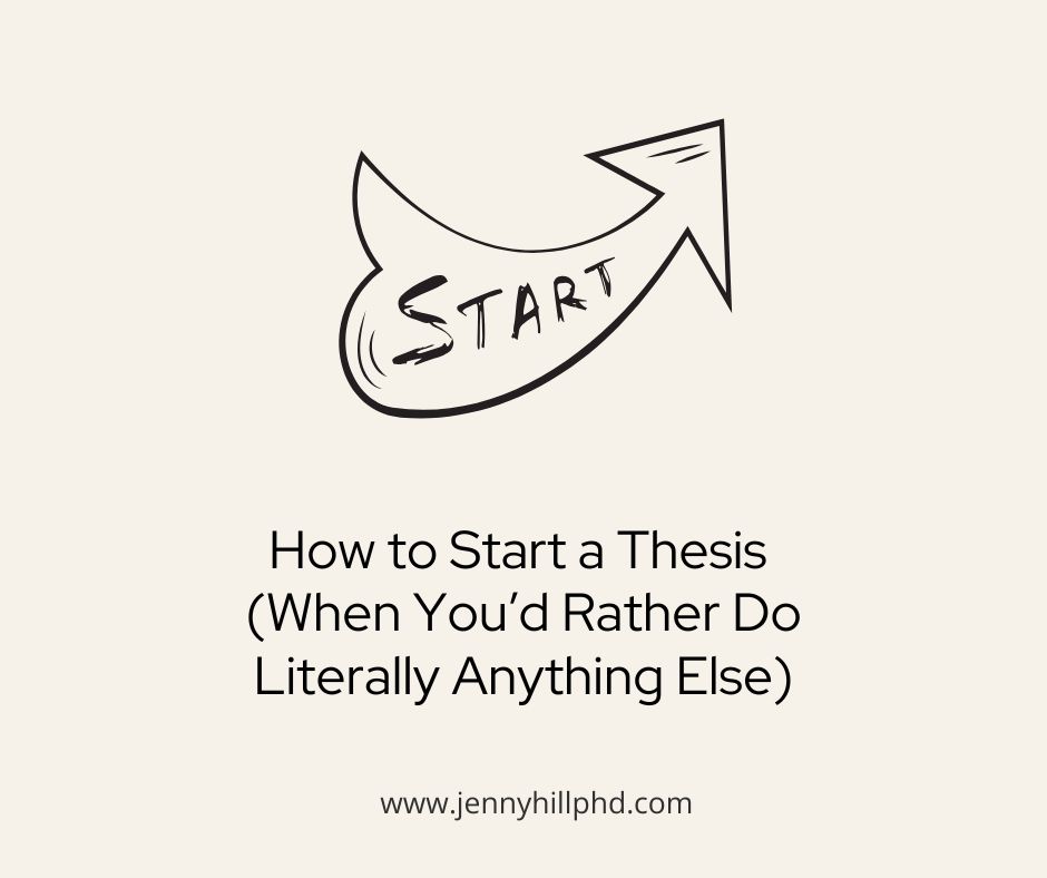 How to Start a Thesis (When You’d Rather Do Literally Anything Else) Beige Ivory Watercolor Minimalist Productivity New Blog Instagram Post Facebook Post 17