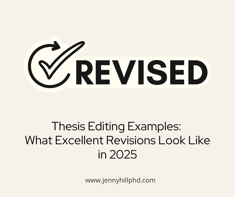 Thesis Editing Examples: What Excellent Revisions Look Like in 2025